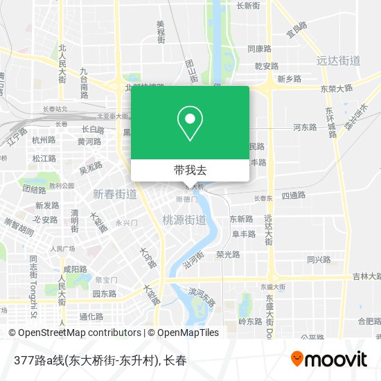 377路a线(东大桥街-东升村)地图