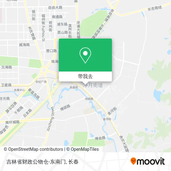 吉林省财政公物仓-东南门地图