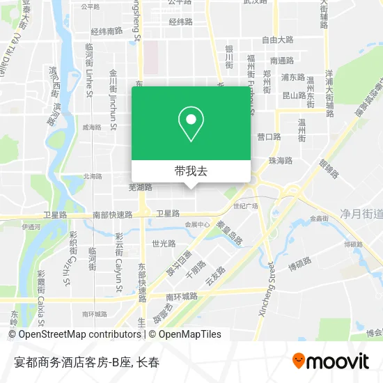 宴都商务酒店客房-B座地图