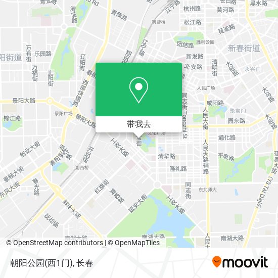 朝阳公园(西1门)地图