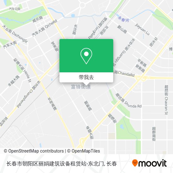 长春市朝阳区丽娟建筑设备租赁站-东北门地图