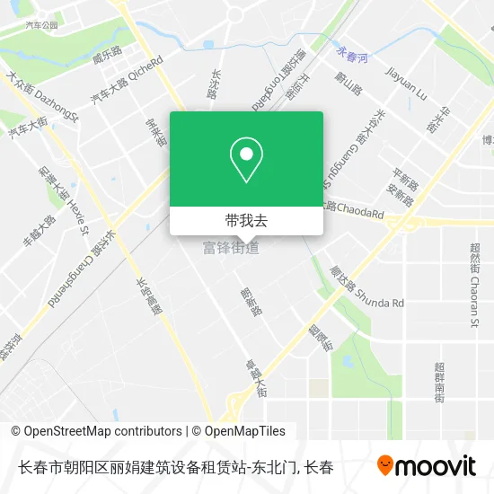 长春市朝阳区丽娟建筑设备租赁站-东北门地图