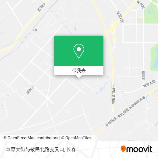 阜育大街与敬民北路交叉口地图