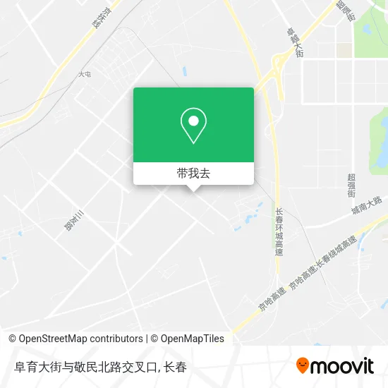 阜育大街与敬民北路交叉口地图