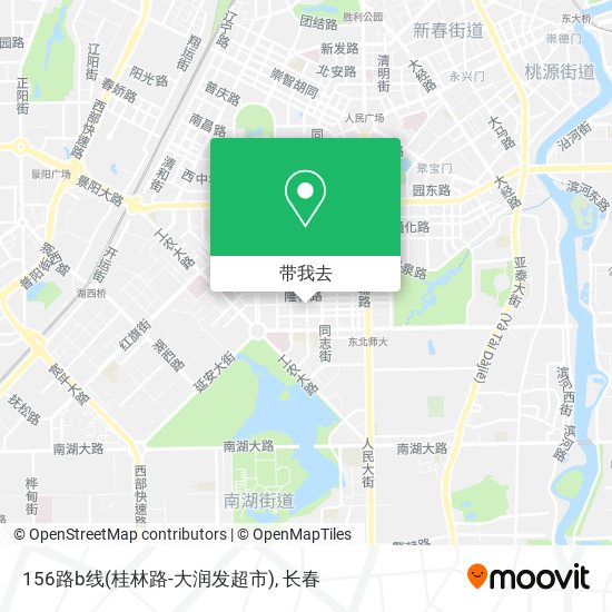 156路b线(桂林路-大润发超市)地图