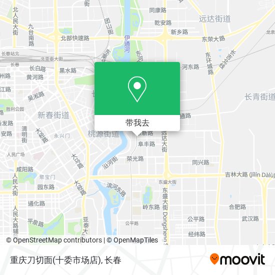 重庆刀切面(十委市场店)地图
