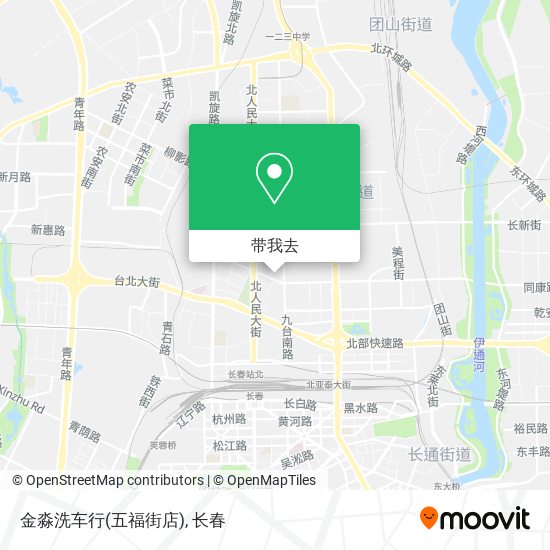 金淼洗车行(五福街店)地图