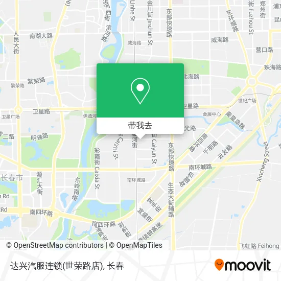 达兴汽服连锁(世荣路店)地图