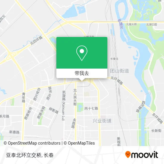 亚泰北环立交桥地图