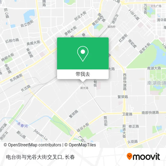 电台街与光谷大街交叉口地图