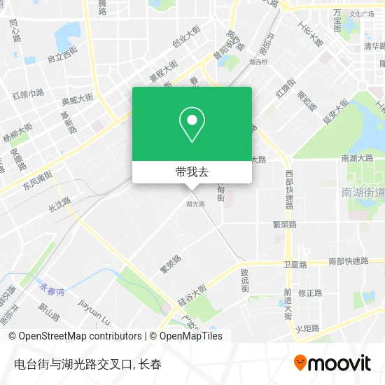 电台街与湖光路交叉口地图