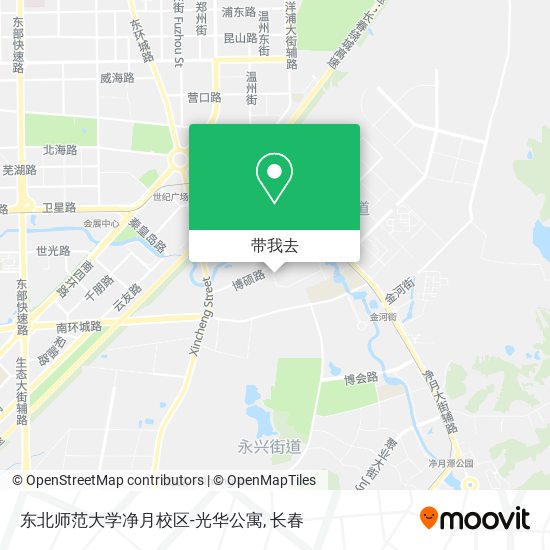 东北师范大学净月校区-光华公寓地图