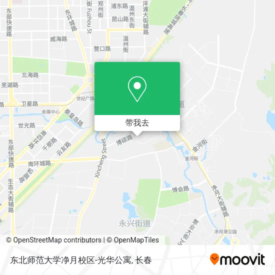东北师范大学净月校区-光华公寓地图