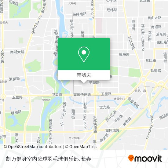 凯万健身室内篮球羽毛球俱乐部地图