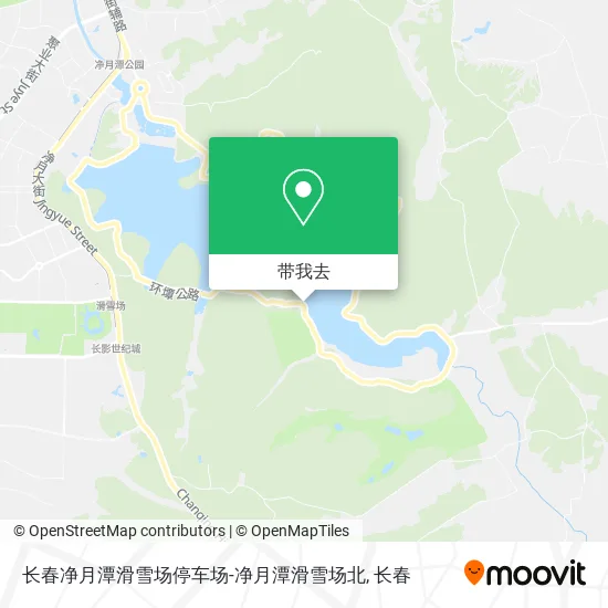 长春净月潭滑雪场停车场-净月潭滑雪场北地图