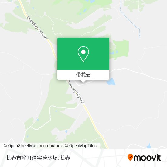长春市净月潭实验林场地图