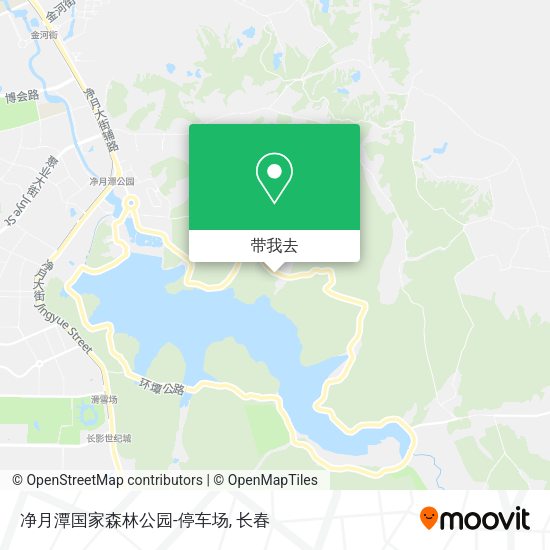 净月潭国家森林公园-停车场地图