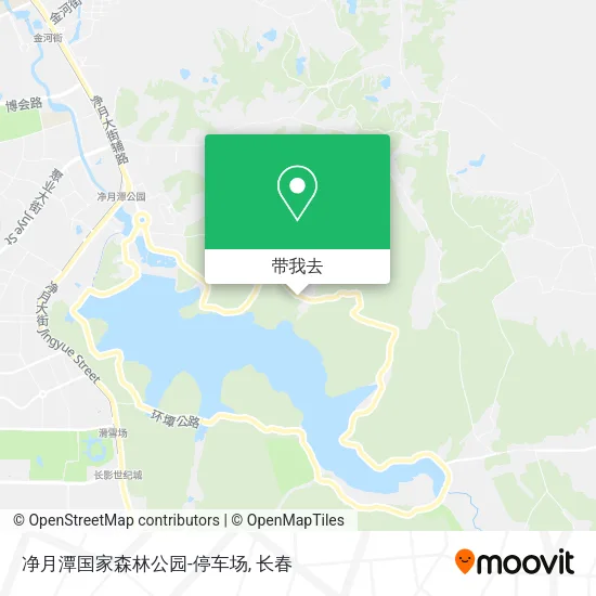 净月潭国家森林公园-停车场地图