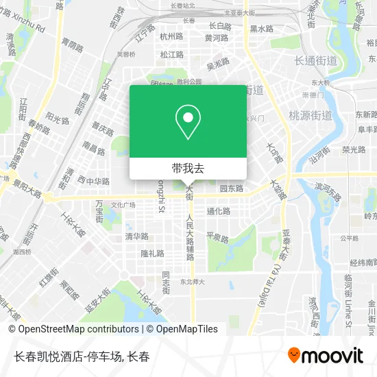 长春凯悦酒店-停车场地图