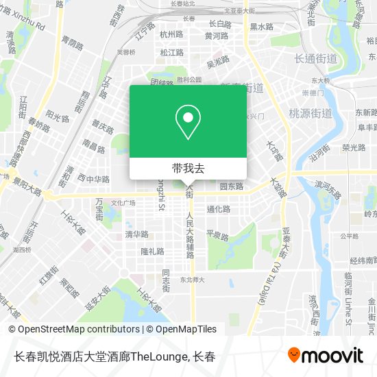 长春凯悦酒店大堂酒廊TheLounge地图