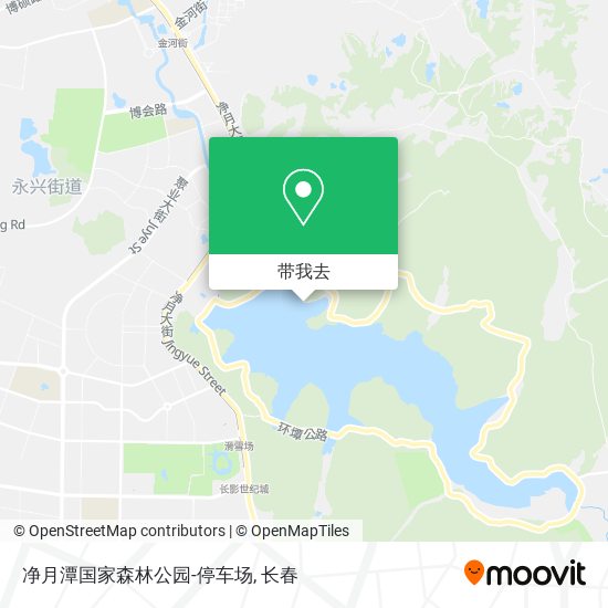 净月潭国家森林公园-停车场地图