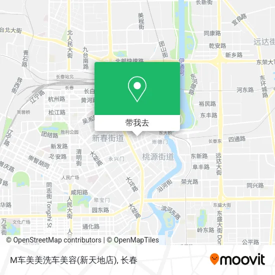 M车美美洗车美容(新天地店)地图