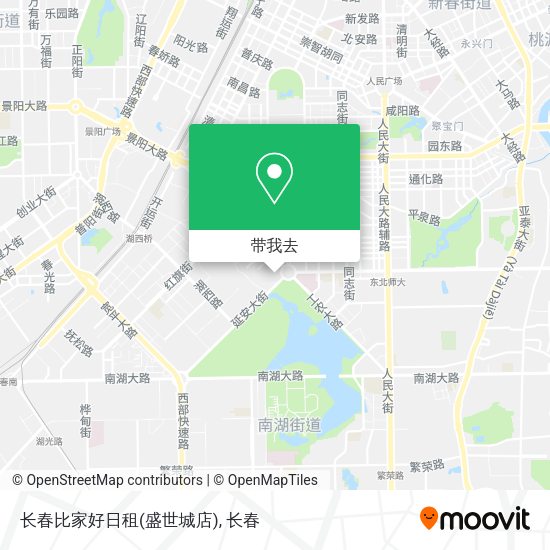 长春比家好日租(盛世城店)地图