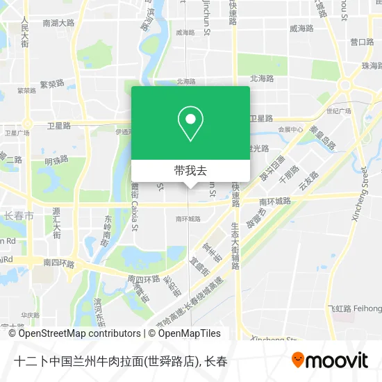 十二卜中国兰州牛肉拉面(世舜路店)地图