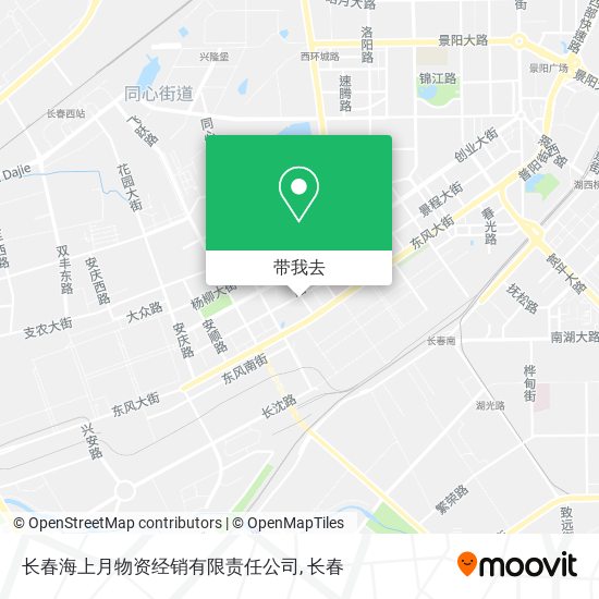 长春海上月物资经销有限责任公司地图