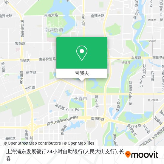 上海浦东发展银行24小时自助银行(人民大街支行)地图