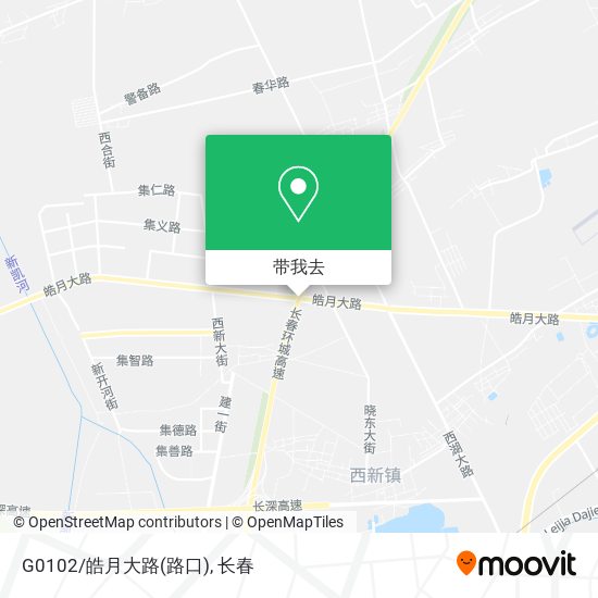 G0102/皓月大路(路口)地图