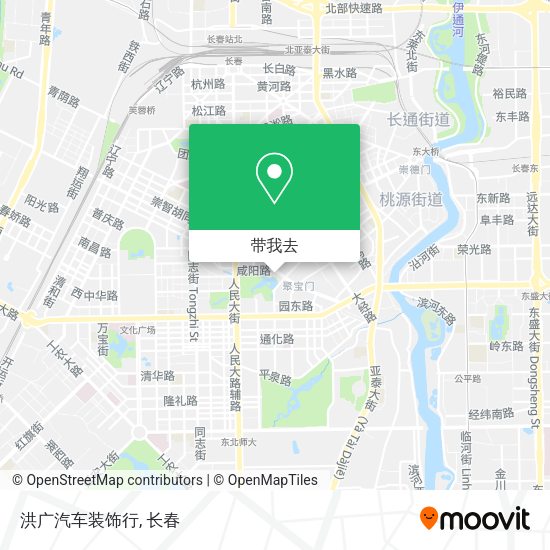 洪广汽车装饰行地图
