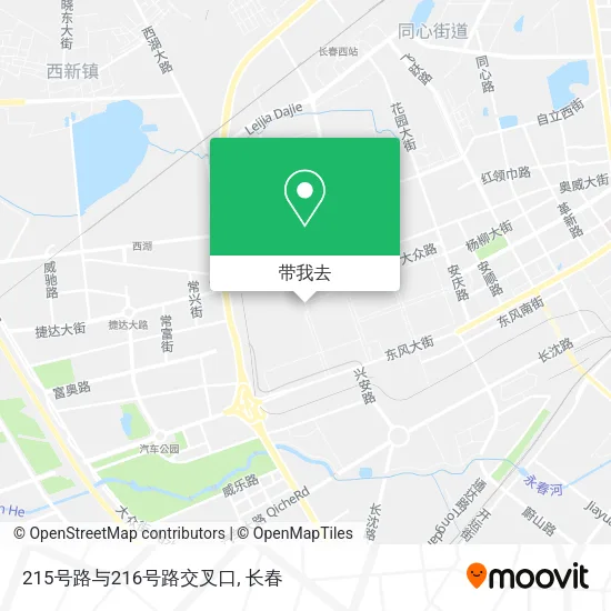 215号路与216号路交叉口地图