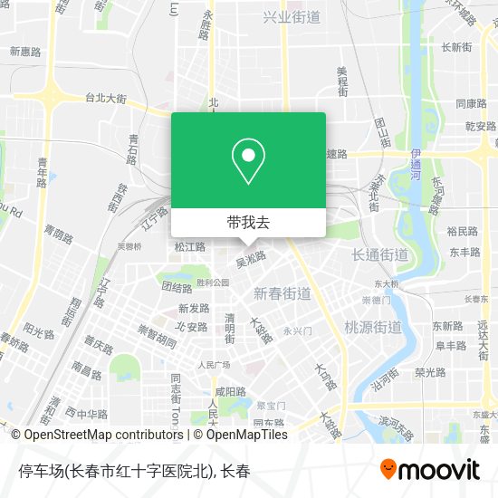 停车场(长春市红十字医院北)地图