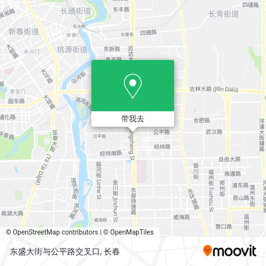 东盛大街与公平路交叉口地图