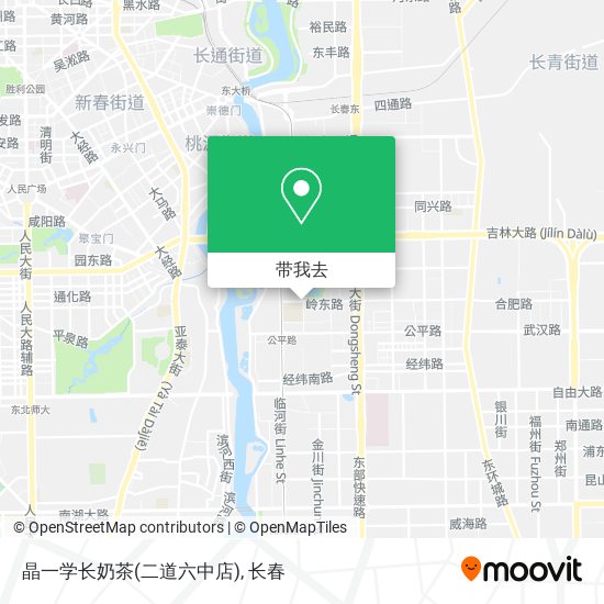 晶一学长奶茶(二道六中店)地图