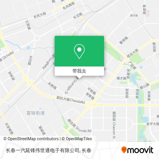 长春一汽延锋伟世通电子有限公司地图