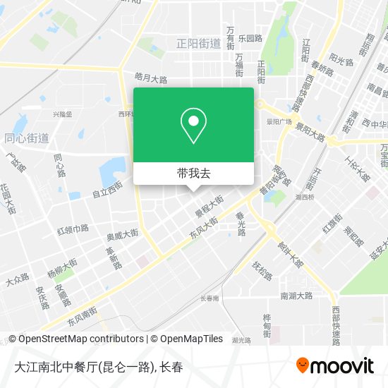 大江南北中餐厅(昆仑一路)地图