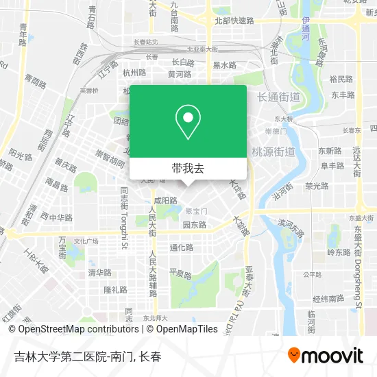 吉林大学第二医院-南门地图