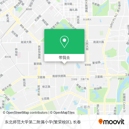 东北师范大学第二附属小学(繁荣校区)地图