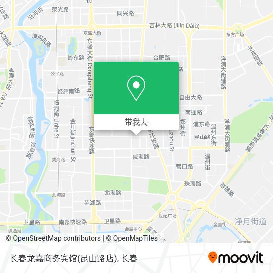 长春龙嘉商务宾馆(昆山路店)地图