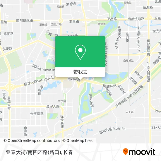 亚泰大街/南四环路(路口)地图
