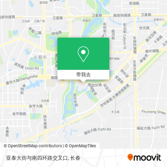 亚泰大街与南四环路交叉口地图