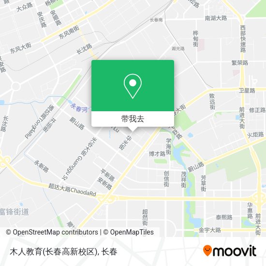 木人教育(长春高新校区)地图
