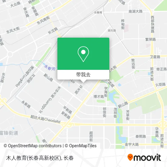 木人教育(长春高新校区)地图