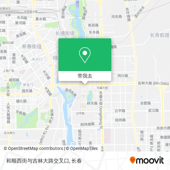 和顺西街与吉林大路交叉口地图