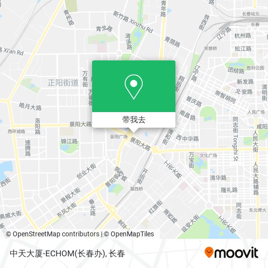 中天大厦-ECHOM(长春办)地图