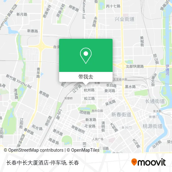 长春中长大厦酒店-停车场地图