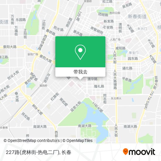 227路(虎林街-热电二厂)地图