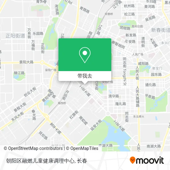 朝阳区融燃儿童健康调理中心地图